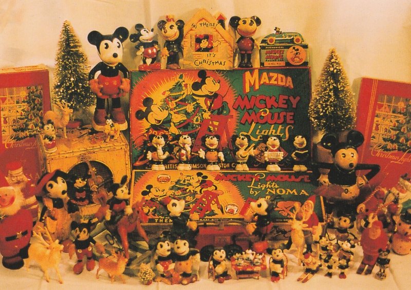 FAWCETT'S ANTIQUE TOY MUSEUM VINTAGE MICKEY MOUSE COLLECTION CHRISTMAS P...