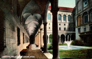 Massachusetts Boston Public Library Court Yard