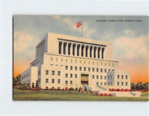 Postcard Masonic Temple, Fort Worth, Texas