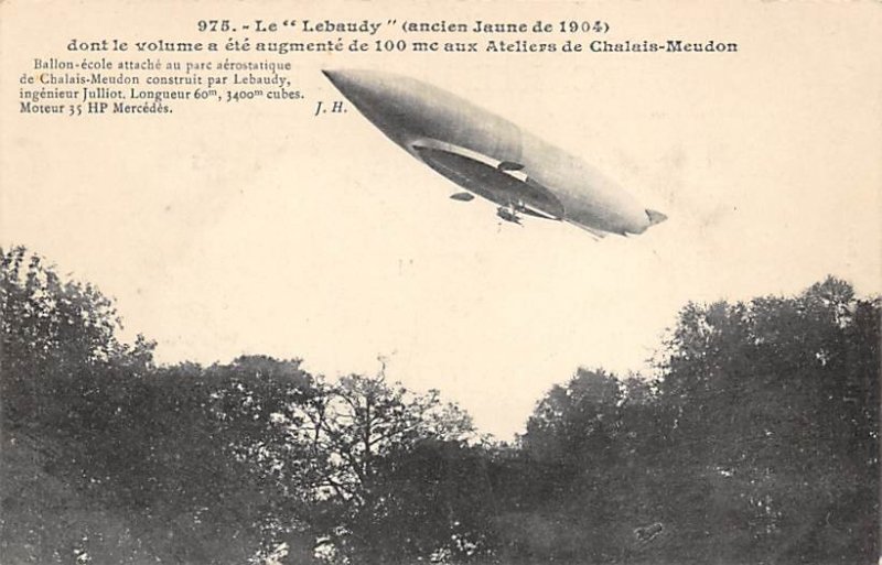 Le Lebaudy ancien Jaune de 1904 Zeppelin Unused 