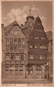 Vintage Postcard 1910s Haus Loivenstein n. Frauenstein Frankfurt am Main Germany