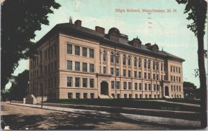 USA High School Manchester New Hampshire Vintage Postcard 05.29