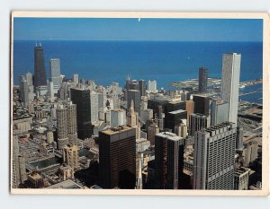 Postcard View From Sears Tower Chicago Illinois USA