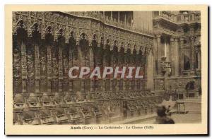 Old Postcard Auch Gers The Cathedral Choir