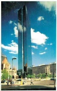 USA The new Copley Square showing the old and the new John Hancock Tower 04.20