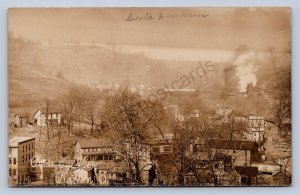 J87/ Barton Ohio RPPC Postcard c1910 Coal Mine Homes Power House 1084