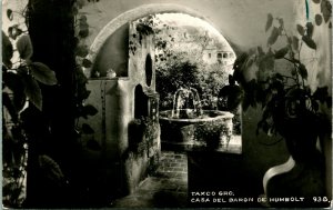 RPPC Tarjeta Postal Postcard Casa Del Baron De Humboldt Taxco GRO Mexico