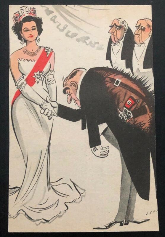 Mint Pro Allies Picture WW2 Postcard PPC Anti Germany Surrender !