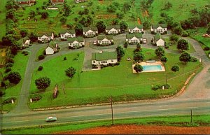 Virginia Waynesboro Aerial View Allstate Motor Court