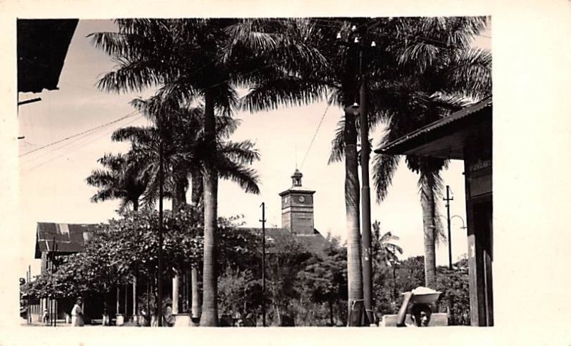 Clock Tower Mexico Tarjeta Postal Real Photo, Unused 