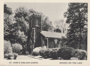 St Marks Church Niagara On The Lake Canada Construction Postcard