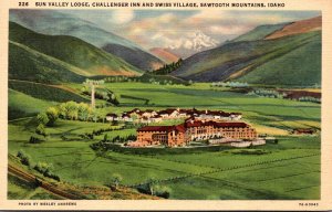 Idaho Sawtooth Mountains Sun Valley Lodge Challenger Inn and Swiss Village 19...