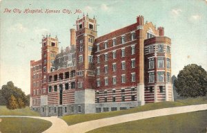 KANSAS CITY, Missouri MO       CITY HOSPITAL      1908 Postcard