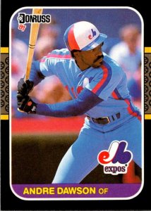 1987 DONRUSS Baseball Card Andre Dawson OF Montreal Expos sun0563