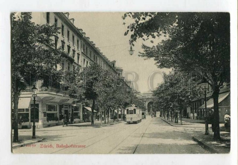 3129761 Switzerland ZURICH Bahnhofstrasse TRAM Vintage PC