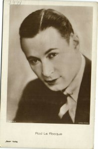 PC ROD LA ROCQUE, MOVIE STAR, Vintage REAL PHOTO Postcard (b28732)