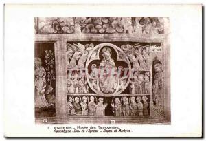 Old Postcard Angers Apocalypse tapestry museum of god lamb and angels and mar...