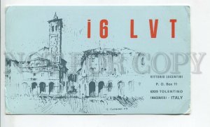 465959 1984 year Italy Tolentino radio QSL card to USSR