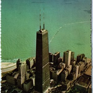 c1970s Chicago, IL Aerial John Hancock Skyscraper Michigan Av Downtown 4x6 PC M9