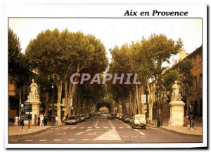 Modern Postcard Aix en Provence Cours Mirabeau
