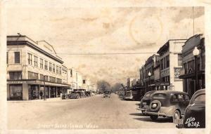 Lynden Washington street scene business district real photo pc Z22320