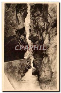 Old Postcard Gorges Cians the narrowest part of the gorge