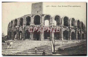 Old Postcard Les Arenes Arles External view
