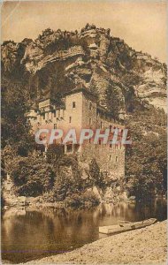 Postcard Ancient castle Tarn Gorges of Caze (xv s)