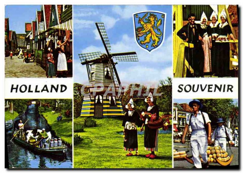 Modern Postcard Souvenir Holland Lion Cheese