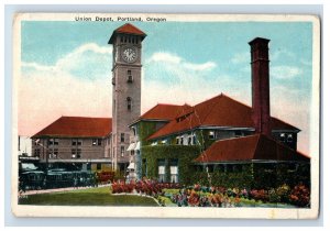C1910 Union Depot Portland Oregon Postcard F93S