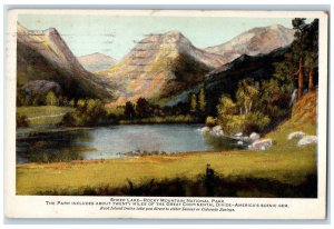 1925 View Of Sheep Lake Rocky Mountain National Park Colorado CO Postcard