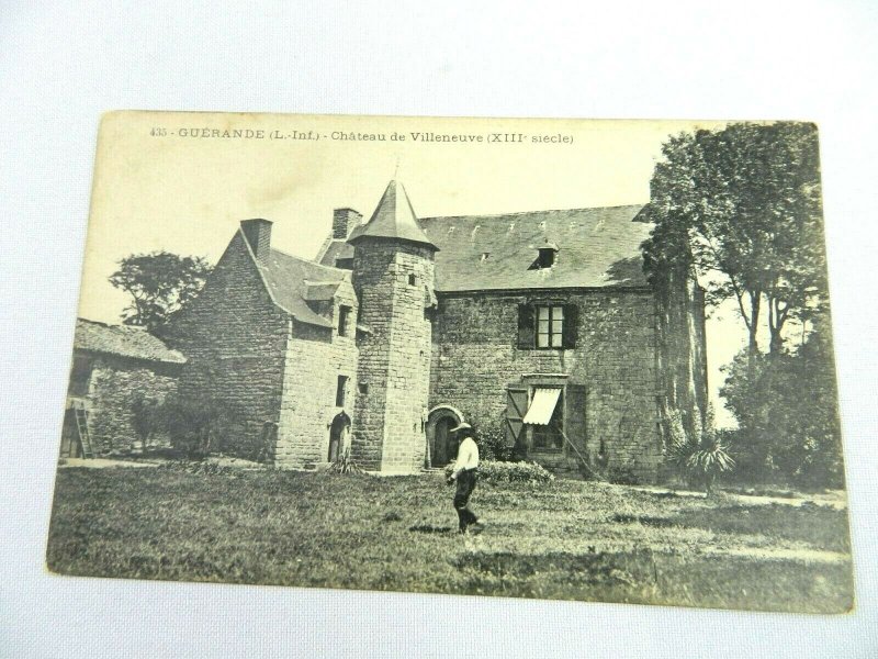 Vintage Postcard Germany Guerande Chateau de Villeneuve XIII Siecle