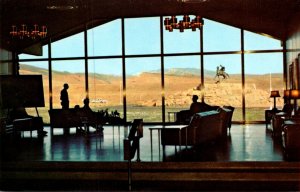 Wyoming Cody Rocky Mountains Seen From Picture Window Lounge Of Whitney Galle...