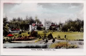 Royal Roads Victoria BC British Columbia 1940s Gowen Sutton RPPC Postcard H32