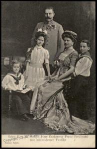 Austria WWI-era Erzherzog Franz Ferdinand Wife Sophie Family Habsburg Roya 65742