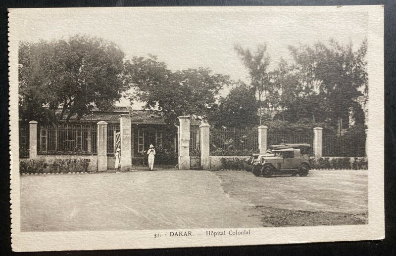 Mint French Senegal Real Picture Postcard RPPC Dakar The Colonial Hospital 