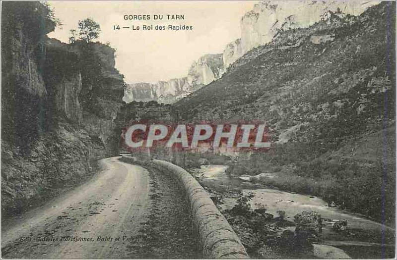 Old Postcard Gorges du Tarn King Rapides