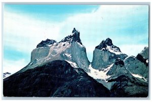 Magallanes Chile Postcard Cuernos Del Paine Ultima Esperanza c1950's