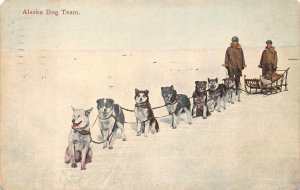 ALASKA DOG TEAM KANSAS CITY MISSOURI POSTCARD 1939