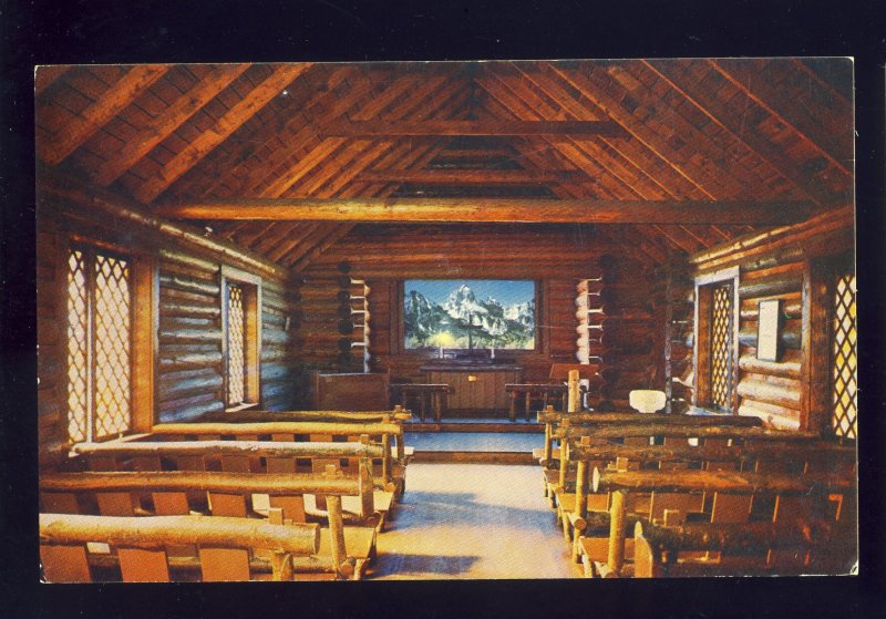 Moose, Wyoming/WY Postcard, Interior View Of The Chapel Of The Transfiguration