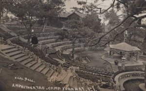 RPPC AMPITHEATRE CAMP JOHN HAY X BELL PHILIPPINES REAL PHOTO POSTCARD (c. 1910)