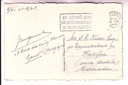 People at the Beach, Ostende Belgium, 1948