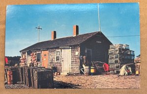 UNUSED POSTCARD - TYPICAL LOBSTER SHACK