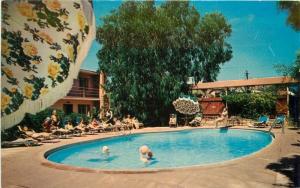 Laguna Beach California Surf Sand Motel Swimming Pool 5919 Crocker 1950s