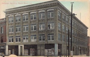 Hand Colored Tinted Postcard Jefferson Building in South Bend, Indiana~124941
