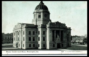 1910s Monroe County Court House Bloomington IN Postcard