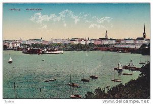 Boats, Aussenalster, Hamburg, Germany, 1900-1910s