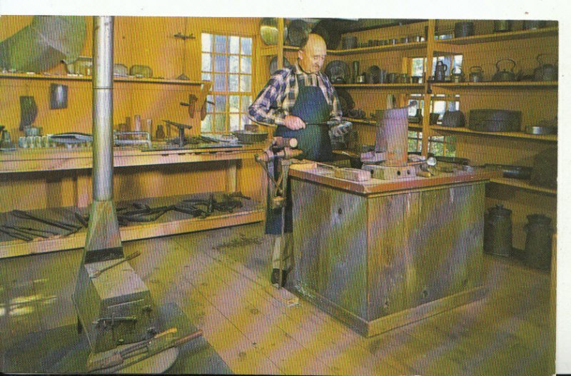 America Postcard - Tinsmith at Work In His Shop, Old Sturbridge Village - 16264A