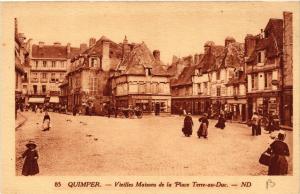 CPA QUIMPER - Vieilles Maisons de la Place Terre-au-Duc (457547)