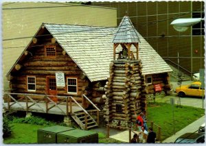 M-45987 Chamber of Commerce and Visitor Center log cabin replica Juneau Alaska